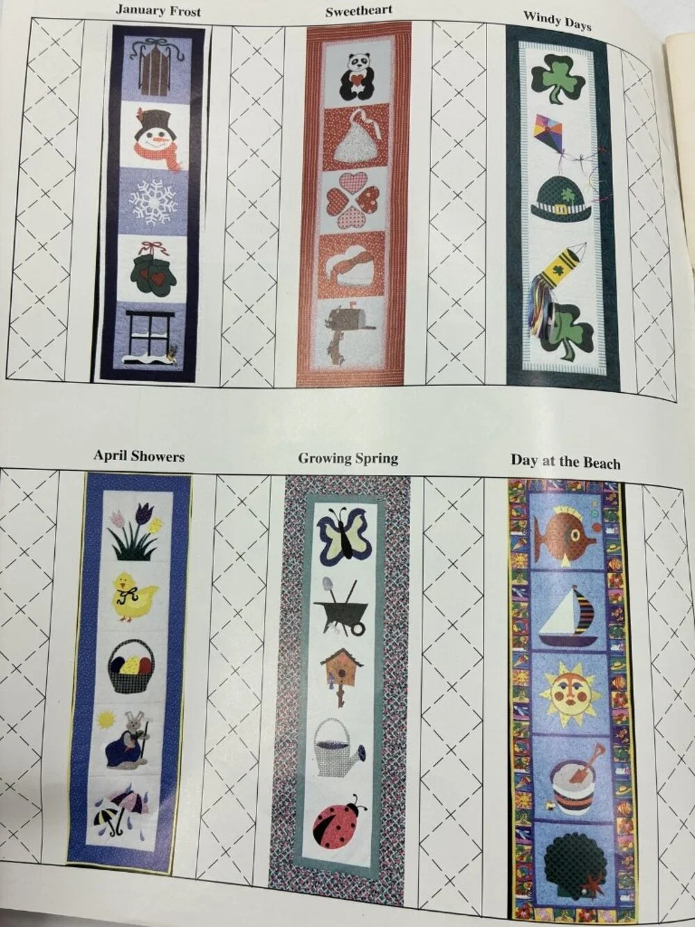Vintage All Through The Year with Quilt Banners Pattern Book by Jill McGough